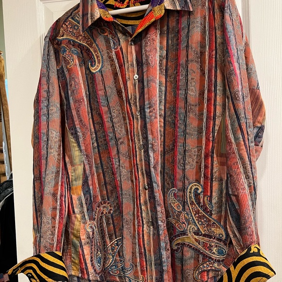 Robert Graham Multicolor Patterned Shirt Limited Edition - Picture 1 of 5